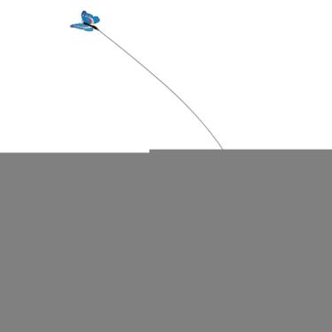 Imagem de IEUDNS Brinquedo Elétrico Interativo para Gatos, Leve e, em Formato de Borboleta, Ideal para Exercícios e Brincadeiras de Gatinhos, com Base Ajustável