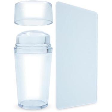 Imagem de Carimbo de Silicone Decoração Francesinha para Unhas Com Placa Raspador