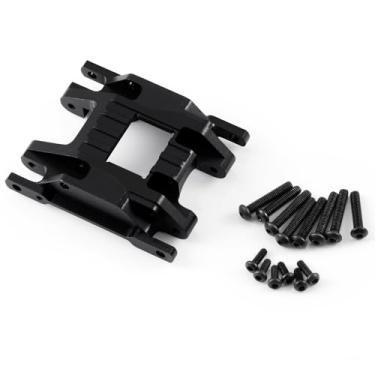 Imagem de QUE-T Metal Transmission Mount Skid Plate RC Chassis Plate for 1:18 Scale TRX TRX4-M Trx4m Upgrade