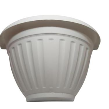 Imagem de Vaso Meia Lua 30x18,5 - Grande - Eme a Eme, jardim vertical, Temperos, Uso interno e Externo (Branco)