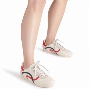 Imagem de Tênis Piccadilly Kelly Tamanho:40;Cor:Off White+Vermelho