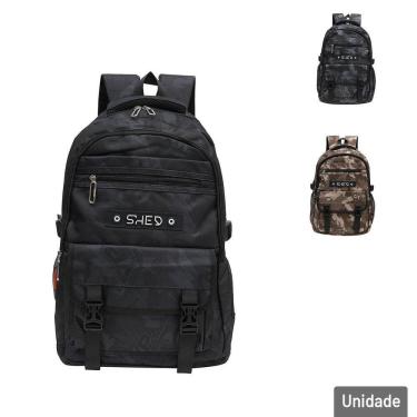 Imagem de Mochila Juvenil 18,5'' 47cm Camuflada Color - Tudo em Caixa