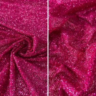 Imagem de Tecido Tule Com Glitter Pesado Explosão | 1,50m (Rosa Pink,1m)