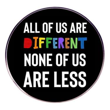 Imagem de Brooch Pin Rou Todos nós somos diferentes, nenhum de nós é menos - yiw