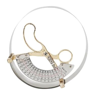 Imagem de IEUDNS Chapéu Régua Tipo Paquímetro Anel Bússola Leve Conveniente Escala Precisa Ferramenta de Medição de aço Inoxidável para Boné Chapéu, L