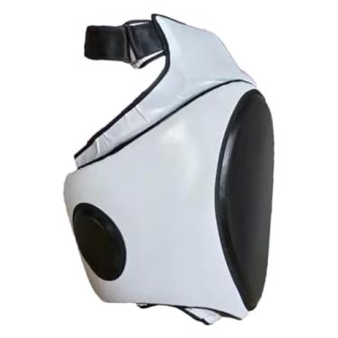 Imagem de menolana Kickboxing coxa Pad Pad Pad Capfenteado Comfort Protect Protector para MMA Treinador de treinadores Equipamento, Prata Esquerda