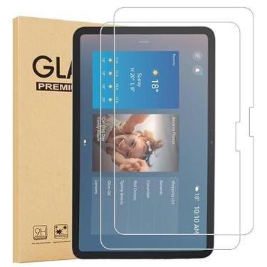 Imagem de kaiplayhorizon Protetor de tela para Echo Show 11 Película protetora de vidro temperado de 11 polegadas, dureza 9H, ultra HD, antiimpressões digitais, pacote com 2