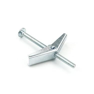 Imagem de HASWARE Parafuso de alternância aço zincado e porca de asa para pendurar itens pesados em drywall (1/8" x 2"), 25 peças)