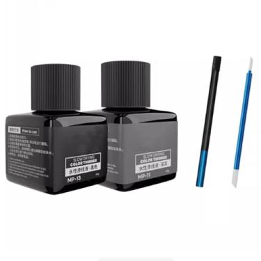 Imagem de MP-10~MP-29 40 g Tinta de revestimento à base de água para painel de tinta de construção de modelos, cor de destaque de linha (Hobby Tools) (MP-11 + MP-13 + 01B + 02B)