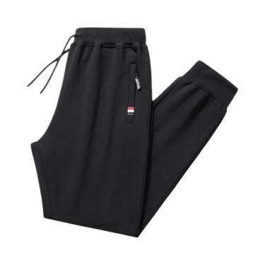 Imagem de Calças De Treino Masculinas 6XL 8XL, Ajuste Solto, Calças De Moletom D