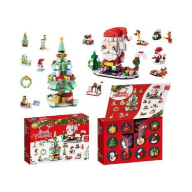 Imagem de Blocos De Montar De Vila Natalina, Brinquedo De Árvore, Tijolos De Mon