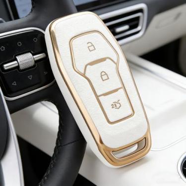 Imagem de Capa protetora de TPU para chaves serve para Ford Fiesta/Focus/Galaxy/Fusion/Mondeo/B-Max/C-Max/S-Max/Kuga/Ecosport/Mustang, acessórios para chaves automotivas