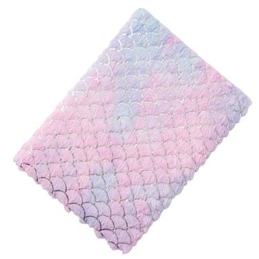 Imagem de ZJchao Diário de Pelúcia, Caderno de Capa Macia Com Design Elegante de Cores Gradientes de Estampagem a Quente, 80 Páginas de Grande Capacidade, Portátil Compacto para Estudantes (Escama de Peixe)