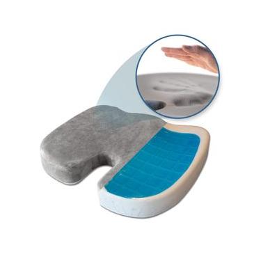 Imagem de Almofada Cóccix Gel Relaxmedic | Linha Dr Coluna Cinza