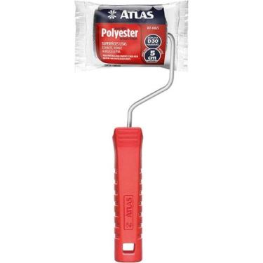 Imagem de Garfo e Rolo de Espuma para Pintura, 5 Cm, Cor Cinza, Atlas.