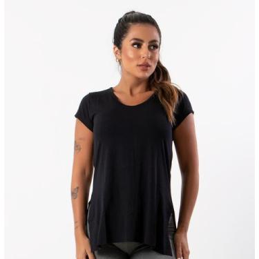 Imagem de Blusa Sobre Legging Fitness Viscolycra Tapa Bumbum Lisa Feminina Acade