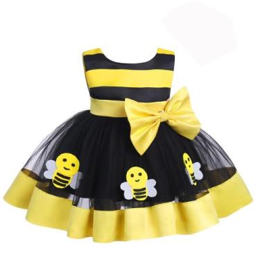 Imagem de Vestido para Bebé IBAKOM Tutu Cake Smash Atuendo de Abeja 6-12 Meses