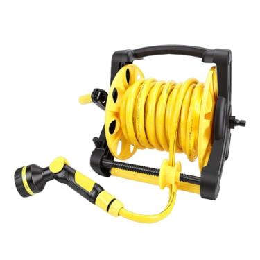 Imagem de Diydeg Carretel para Mangueira de Jardim, Suporte para Mangueira em Liga de Alumínio Resistente, Suporte para de Água com de 15 Metros e Bico Pulverizador