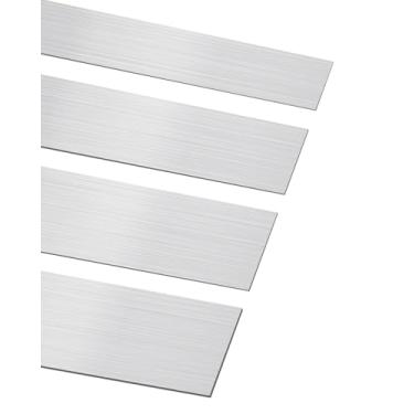 Imagem de Enchimento de lacunas de chapa de aço inoxidável 304 adequado para bordas de armários de cozinha, bancadas cooktops, faixa de acabamento de metal de calço de lacuna 76 cm de comprimento, 2,5 cm 5 cm