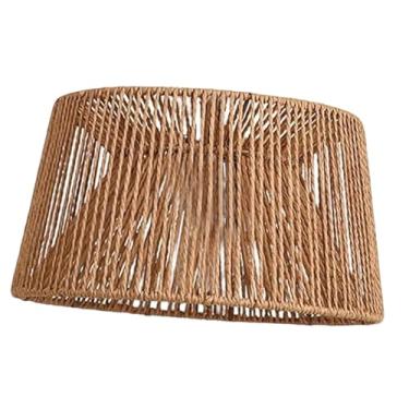 Imagem de Generic Abajur de corda de papel trançada, luminária pendente feita à mão, capa criativa para luminária de teto, ideal para cafés, cozinhas, corredores, casas