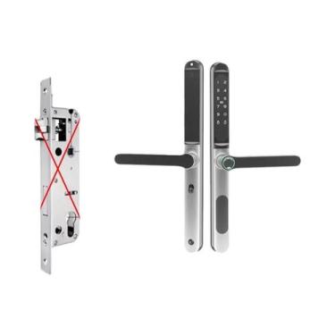 Imagem de Fechadura De Porta De Alumínio Inteligente À Prova d'Água Com Impressã