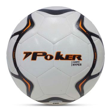 Imagem de Bola de Futebol Campo Poker Pro 32 Gomos Hyper Branco/marinho-Unissex