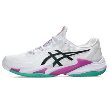 Imagem de ASICS Tênis masculino Court FlyteFoam 3, Branco/Digital Sakura, 45