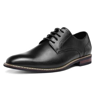 Imagem de MERIDOS Sapato social masculino formal clássico com cadarço Oxford largura larga, Preto, 12 Wide