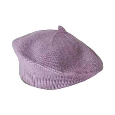 Imagem de Gorro De Inverno Quente Para Meninas Bebês, Chapéu De Flor Tricotado, 