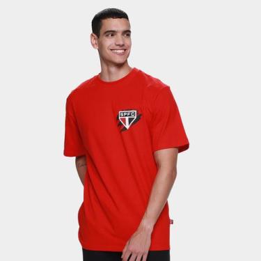 Imagem de Camiseta São Paulo Classic Masculina - Surf Center, Vermelho, GG