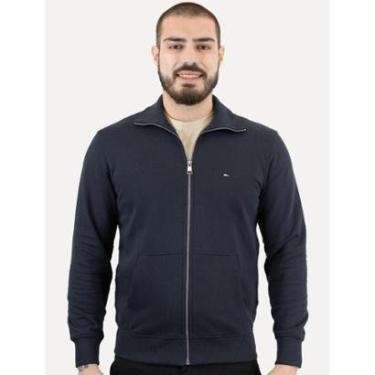 Imagem de Moletom Tommy Hilfiger Masculino Essential Terry Zip-Thru Azul Marinho-Masculino