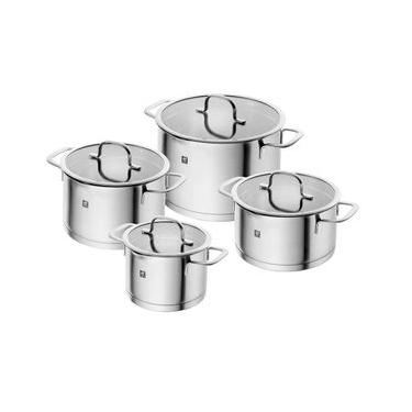 Imagem de Jogo de Panelas Inox Zwilling Trueflow com 4 peças: Elegância e Precisão na Cozinha