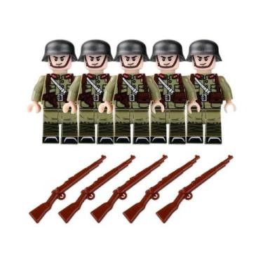 Imagem de Bonecos De Montar De Soldados Militares Da Segunda Guerra Mundial, Peq