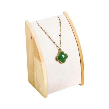 Imagem de Expositor De Joias Feminino Em Veludo: Busto Para Colares, Anéis, Ping