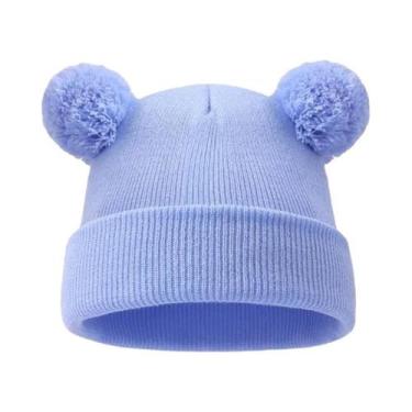 Imagem de Gorro De Malha Quente Para Bebês Meninos E Meninas, Acessórios Infanti