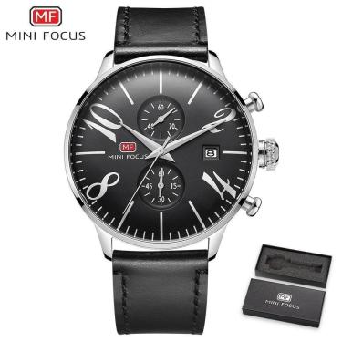 Imagem de Relógio Masculino Mini Focus Mf0135-5 à Prova D'água Prata