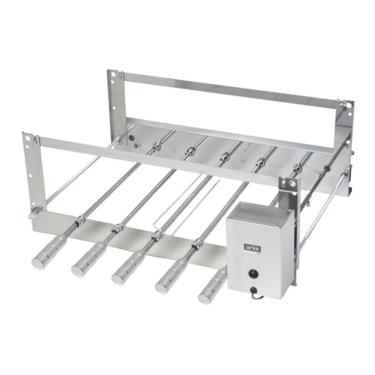 Imagem de Churrasqueira Giratória Rotativa Aço Inox Cris 05 Espetos Bivolt