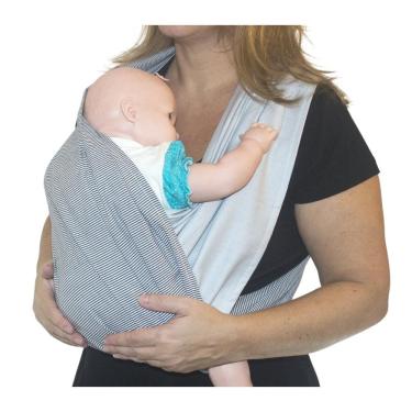 Imagem de Fastsling Canguru Piêpaô Fast Sling Listras + Cinza Claro