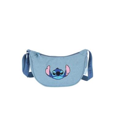 Imagem de Bolsa Transversal Feminina Jeans Stitch Disney Bs76021Sc