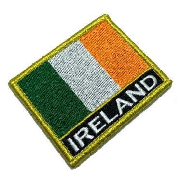 Imagem de BP0059NV01 Bandeira Irlanda Patch Bordado Fecho Contato - BR44
