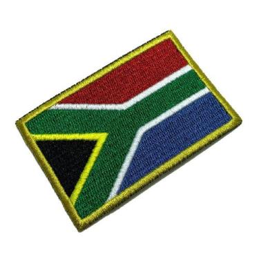 Imagem de BP0021T01 Bandeira Africa do Sul Patch Bordado Termo Adesivo - BR44