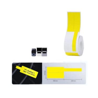 Imagem de Papel De Etiqueta Térmica Colorida Niimbot M2 Branco Prata Transparent