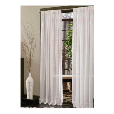 Imagem de Cortina Gaze De Linho 3,20m X 2,50m Sem Forro Para Varao - Almophadari