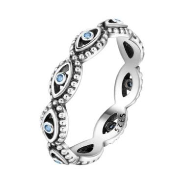 Imagem de Anéis De Compromisso E Aniversário Femininos Em Prata Esterlina 925, J