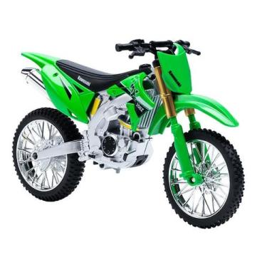 Imagem de Modelo de motocicleta Toy Off-Road verde em escala 1:10 para meninos -