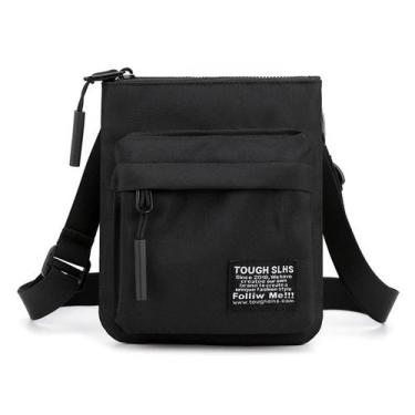 Imagem de Bolsa Messenger, bolsa de ombro pequena de nylon, tiracolo, masculina 