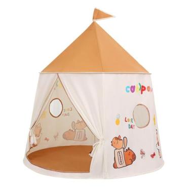 Imagem de Tenda Teepee Play Green Kids Portable Playhouse Brown - Taiyuanketanma