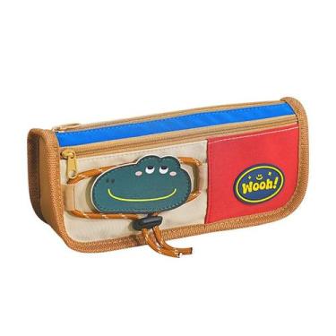 Imagem de Estojo de lápis Generic Cute Retro tiras autocolantes de grande capaci