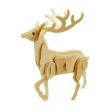 Imagem de Quebra-cabeça de brinquedo educativo 3D Wood DIY para crianças e adult