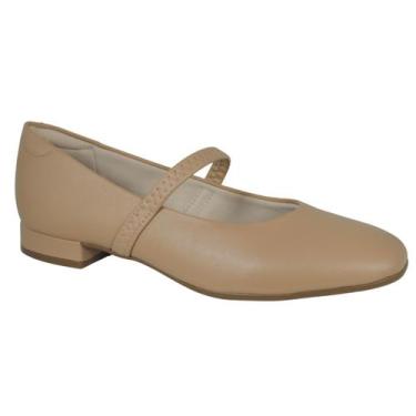 Imagem de Sapato Beira Rio Scarpin Feminino Salto Baixo 4318.102 Cor:NudeTamanho